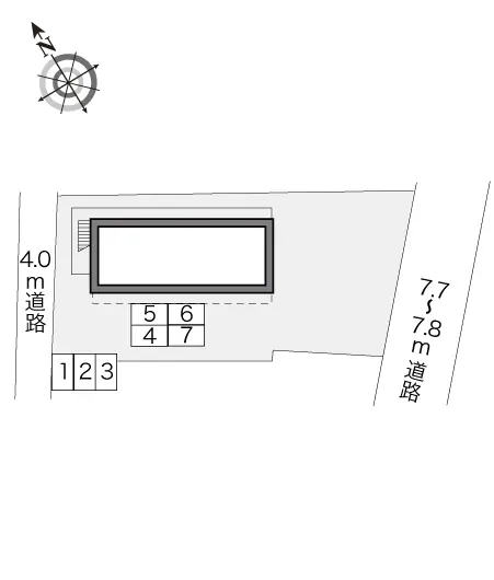 ★手数料０円★富山市神通本町１丁目　月極駐車場（LP）